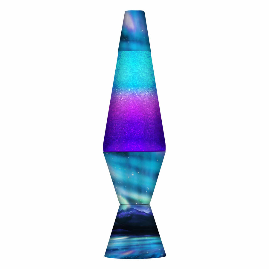 14.5″ LAVA LAMP COLORMAX NORTHERN LIGHTS – GLITTER B8