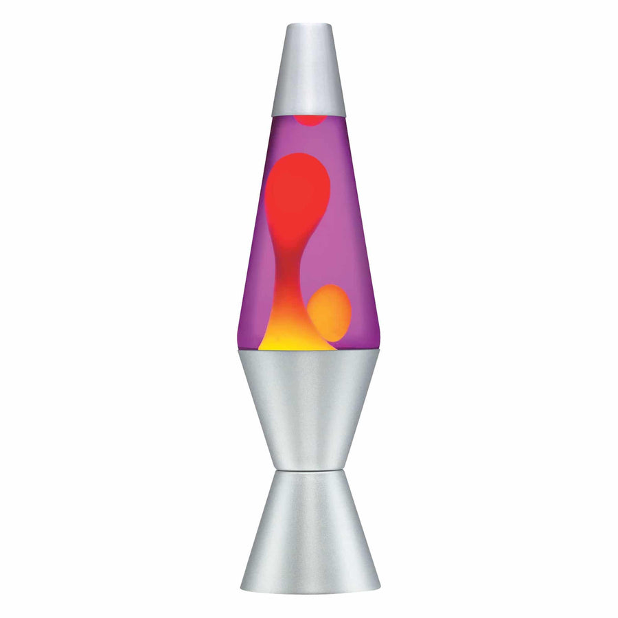 14.5” LAVA LAMP – YELLOW/PURPLE/SILVER U4